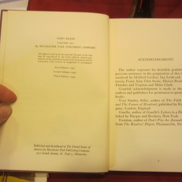 RARE 50'S ERA GOD'S REACH BY GLENN CLARK, AN ANALYSIS OF SPIRITUAL GROWTH - Picture 8 of 9